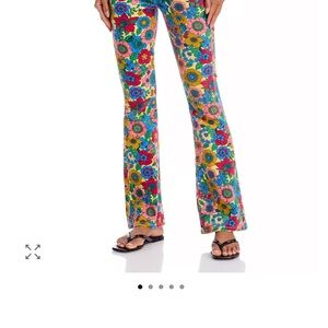 MOTHER Floral Multicolor Flare Jeans